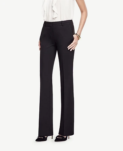 Ann Taylor The Petite Trouser Pant In Seasonless Stretch - Classic Fit Size 00 Core Black Women's