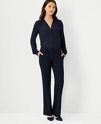 Ann Taylor The Petite Trouser Seasonless Stretch Perfect Navy Women's