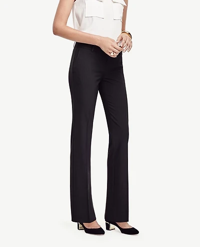 Ann Taylor The Straight Pant in Seasonless Stretch - Curvy Fit Size 00 Core Black Women's