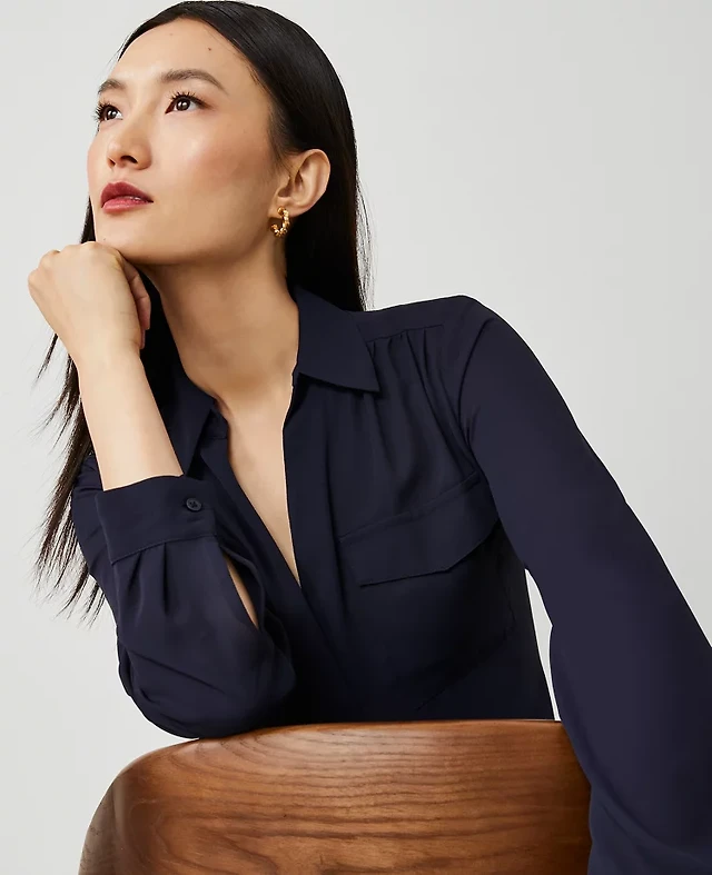 Ann Taylor Camp Shirt Women's