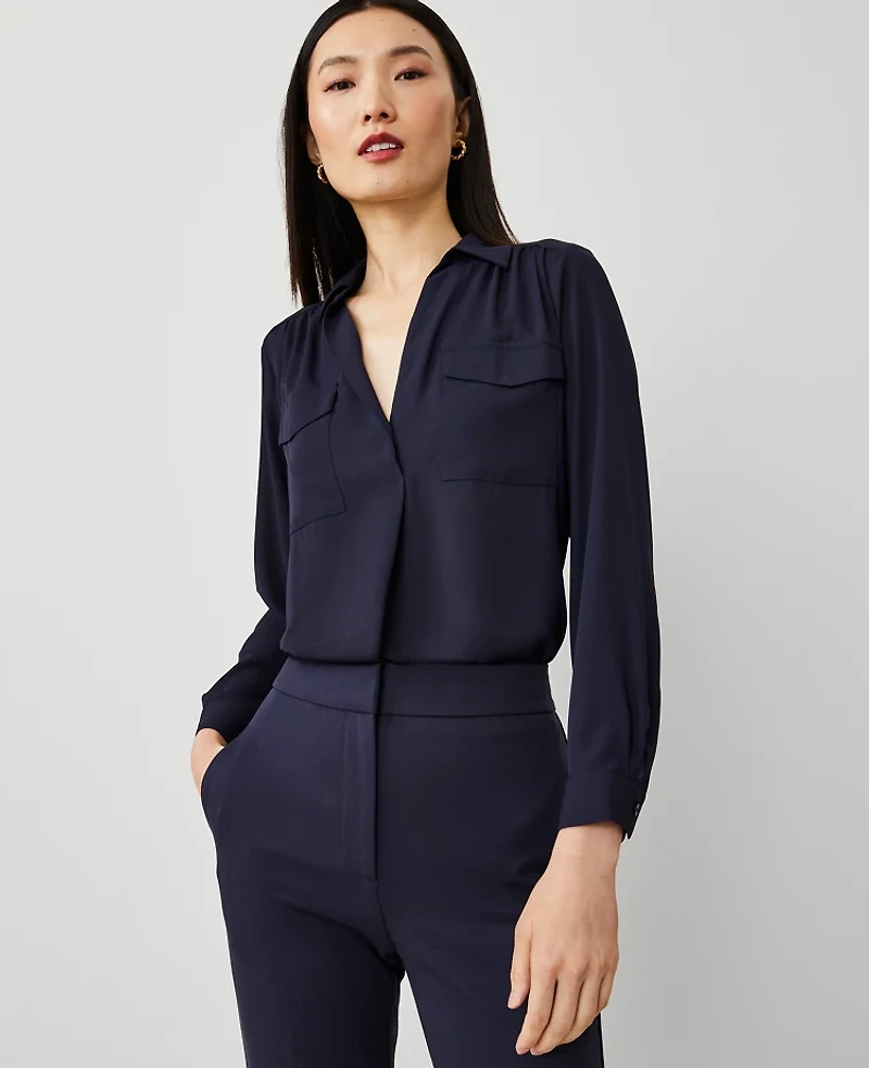 Ann Taylor Camp Shirt Women's