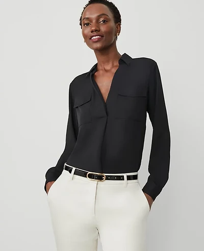 Ann Taylor Camp Shirt Women's