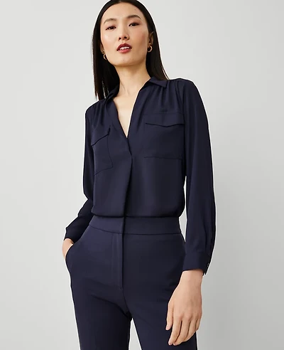 Ann Taylor Petite Camp Shirt Women's