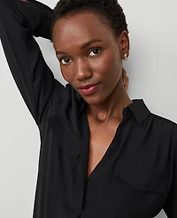 Ann Taylor Petite Camp Shirt Women's