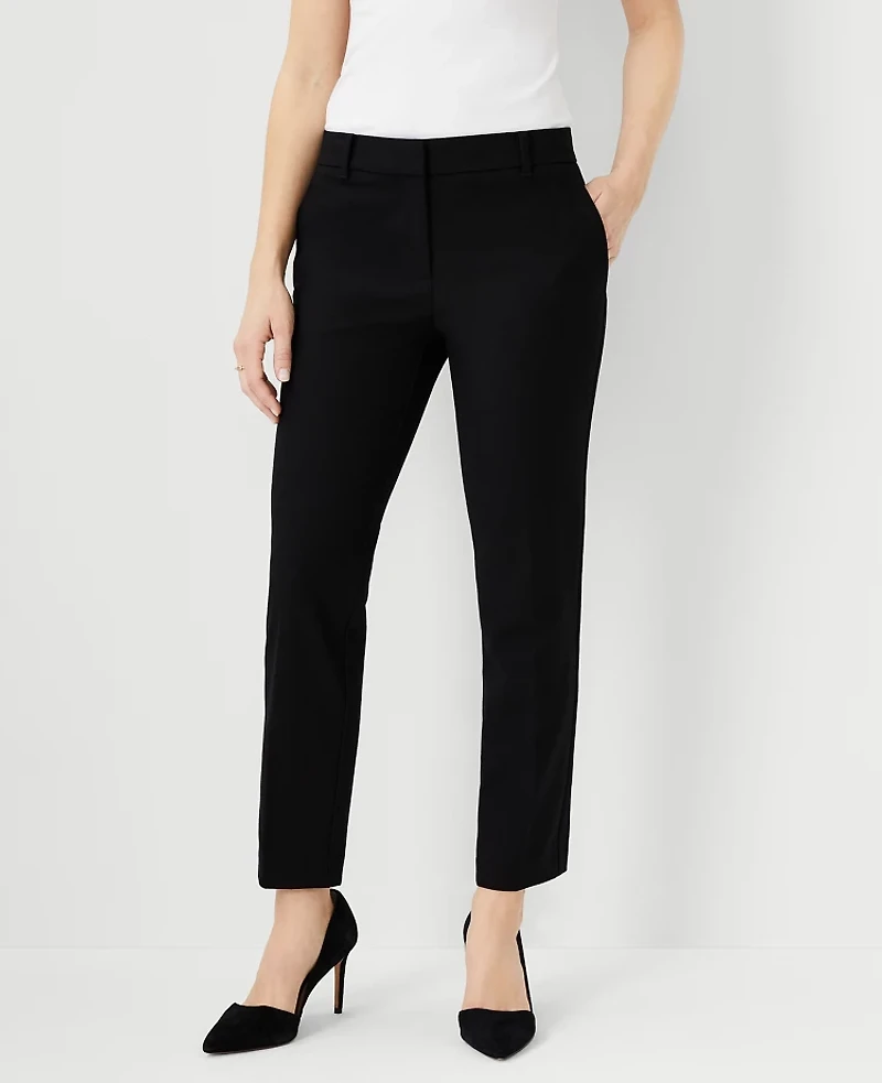 Ann Taylor The Tall Ankle Pant Cotton Twill - Curvy Fit Women's