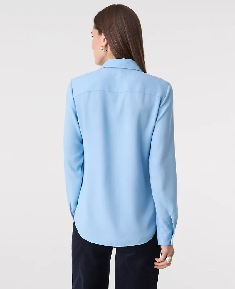 Ann Taylor Satin Essential Shirt Women's