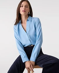 Ann Taylor Satin Essential Shirt Women's