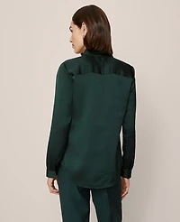 Ann Taylor Satin Essential Shirt Women's