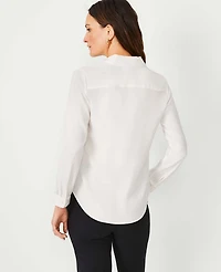Ann Taylor Petite Satin Essential Shirt Women's