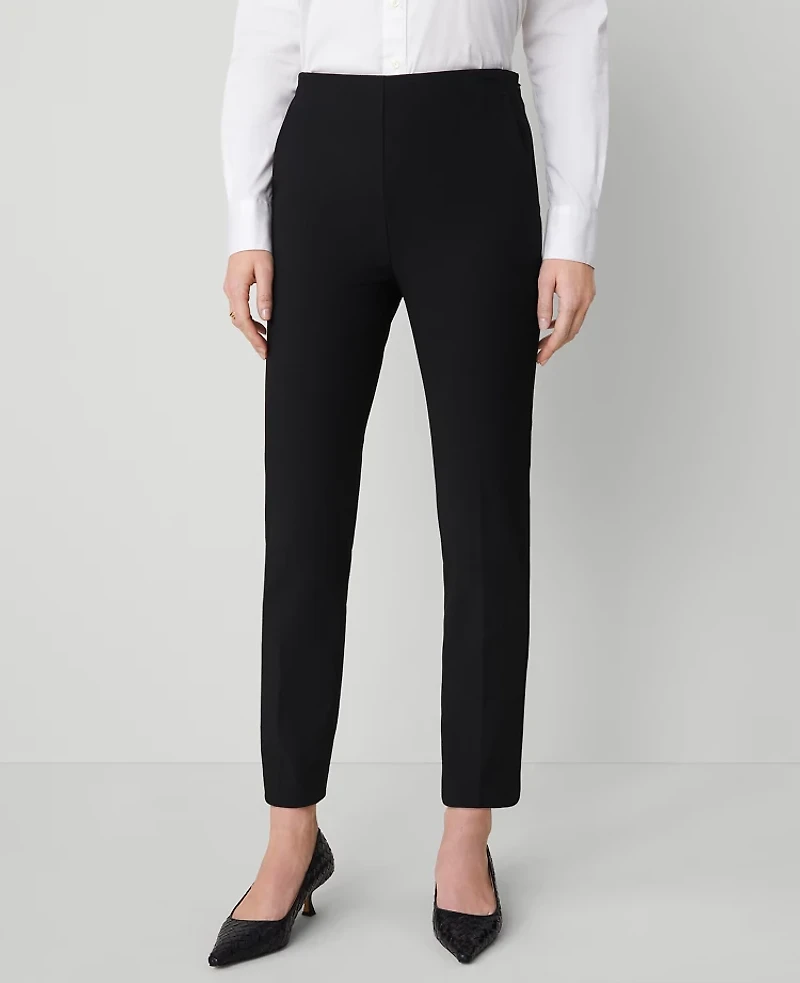 Ann Taylor The Petite Side Zip Ankle Pant Bi-Stretch