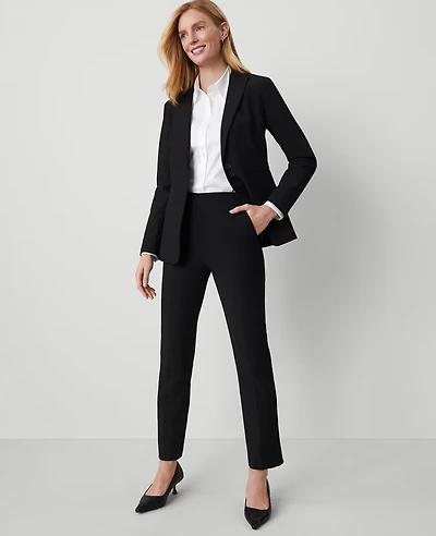 Ann Taylor The Petite Side Zip Ankle Pant Bi-Stretch