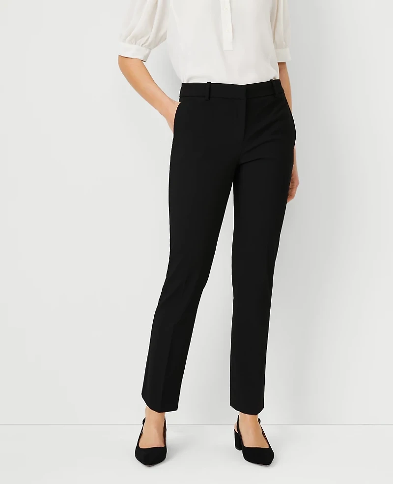 Ann Taylor The Tall Ankle Pant Bi-Stretch Black Women's