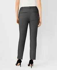 Ann Taylor The Petite Ankle Pant Bi-Stretch - Curvy Fit Dark Grey Women's