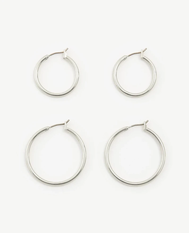 Ann Taylor Hoop Earring Set Women's