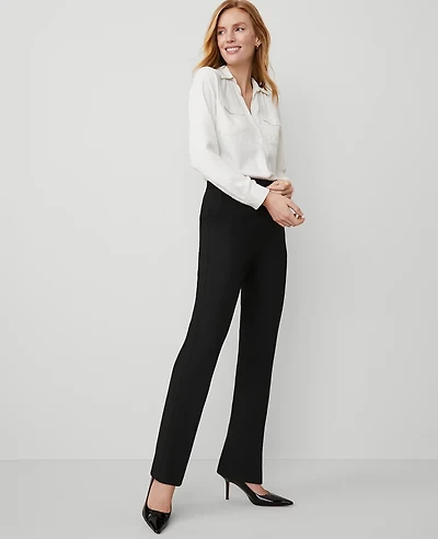 Ann Taylor The Side Zip Straight Pant Bi-Stretch Women's
