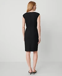 Ann Taylor The Scoop Neck Dress Bi-Stretch Black Women's