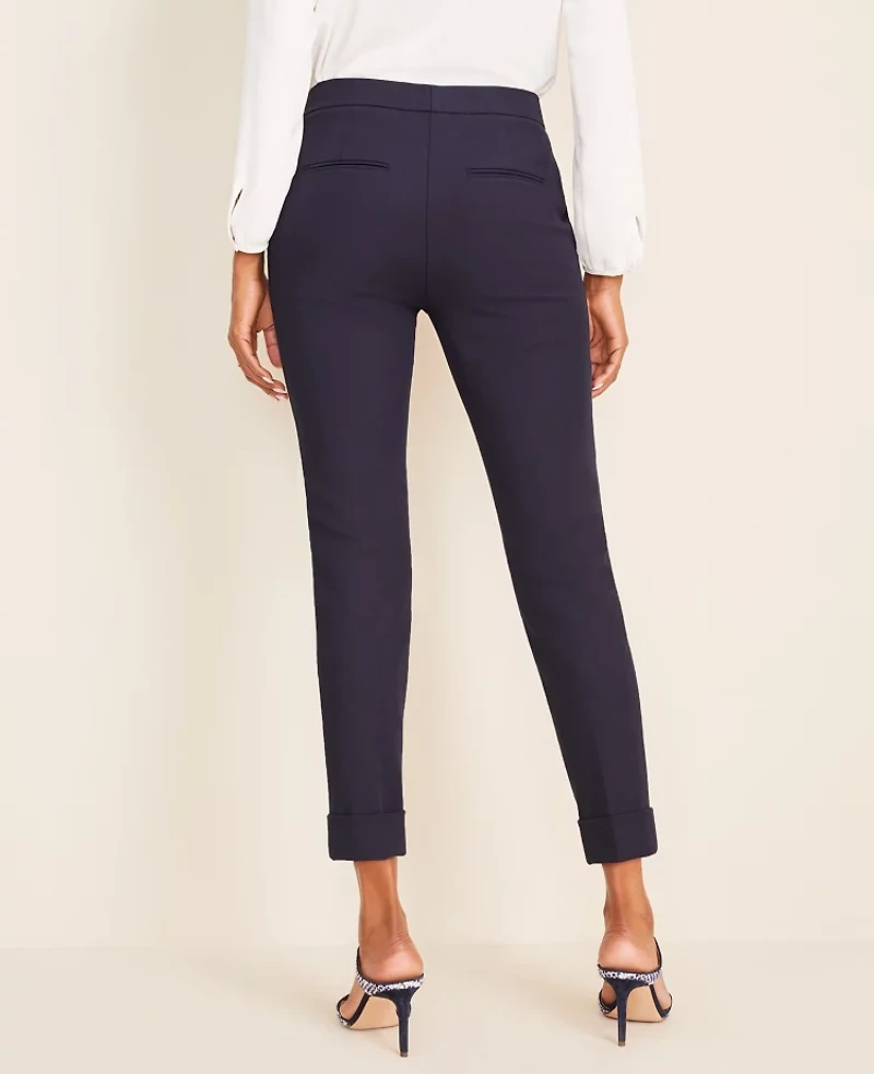 Ann Taylor The High Waist Ankle Pant - Curvy Fit Size 00 Atlantic Navy Women's