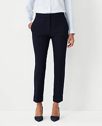 Ann Taylor The High Waist Ankle Pant - Curvy Fit Size 00 Atlantic Navy Women's