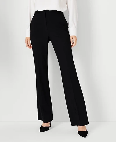 Ann Taylor The Trouser Pant in Seasonless Stretch Size 0 Black Women's