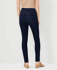 Ann Taylor Petite Curvy Sculpting Pocket Highest Rise Skinny Jeans in Classic Dark Indigo Wash Size 00 Women's