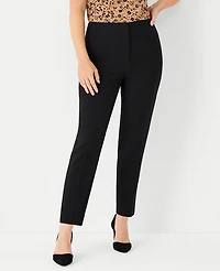 Ann Taylor The Petite Lana Slim Pant - Curvy Fit Black Women's