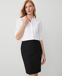 Ann Taylor Relaxed Perfect Shirt White Women's