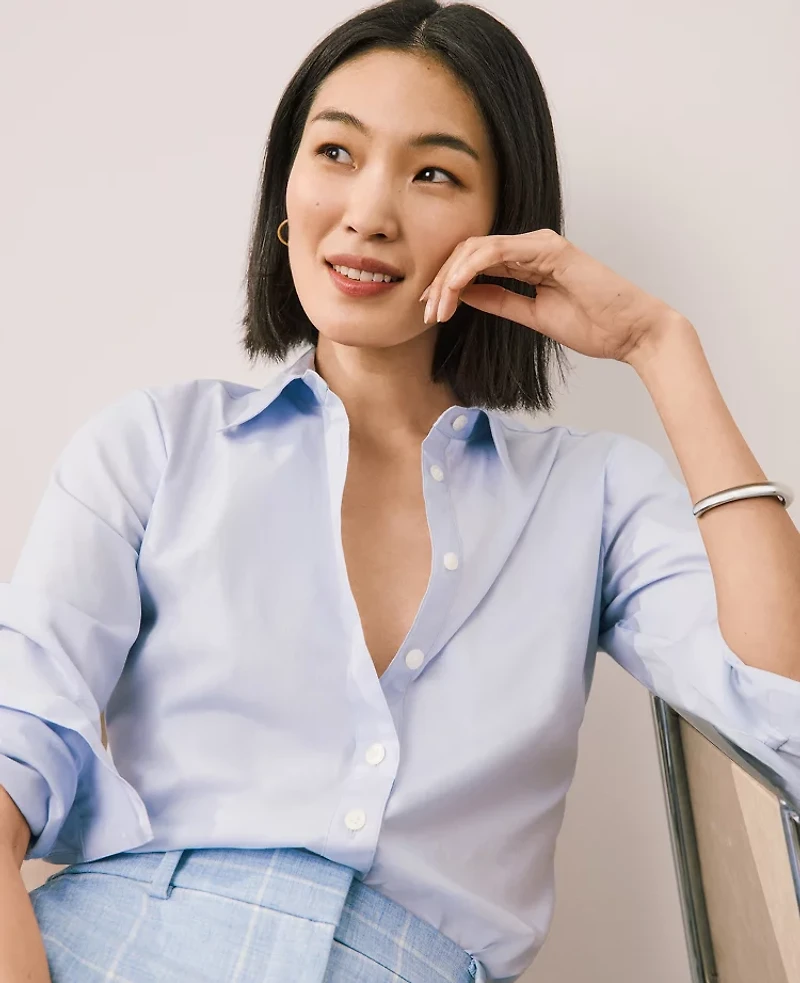 Ann Taylor Petite Relaxed Perfect Shirt Women's
