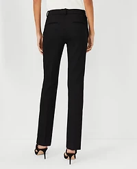 Ann Taylor The Sophia Straight Pant in Knit Size 0 Black Women's
