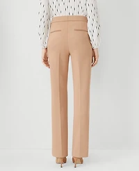 Ann Taylor The Petite Pintucked Trouser Pant in Double Knit Size 0 Natural Camel Women's