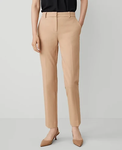 Ann Taylor The Tall Eva Ankle Pant Cappuccino Tan Women's