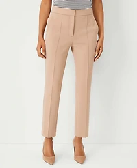 Ann Taylor The Tall Ankle Pant Double Knit Natural Camel Women's