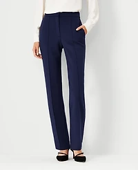 Ann Taylor The Straight Pant in Double Knit Size 2 Pure Sapphire Women's