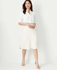 Ann Taylor The Flare Skirt Fluid Crepe Women's