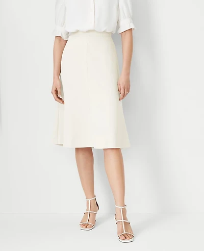 Ann Taylor The Flare Skirt Fluid Crepe Women's