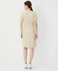 Ann Taylor The Short Sleeve Sheath Dress Bi-Stretch