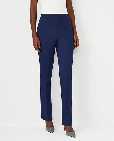 Ann Taylor The Petite Side Zip Straight Pant Bi-Stretch Women's