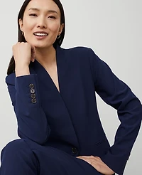 Ann Taylor The Petite Cutaway Blazer Bi-Stretch Women's