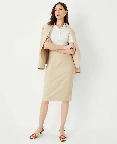 Ann Taylor The Petite Seamed Pencil Skirt Bi-Stretch Women's