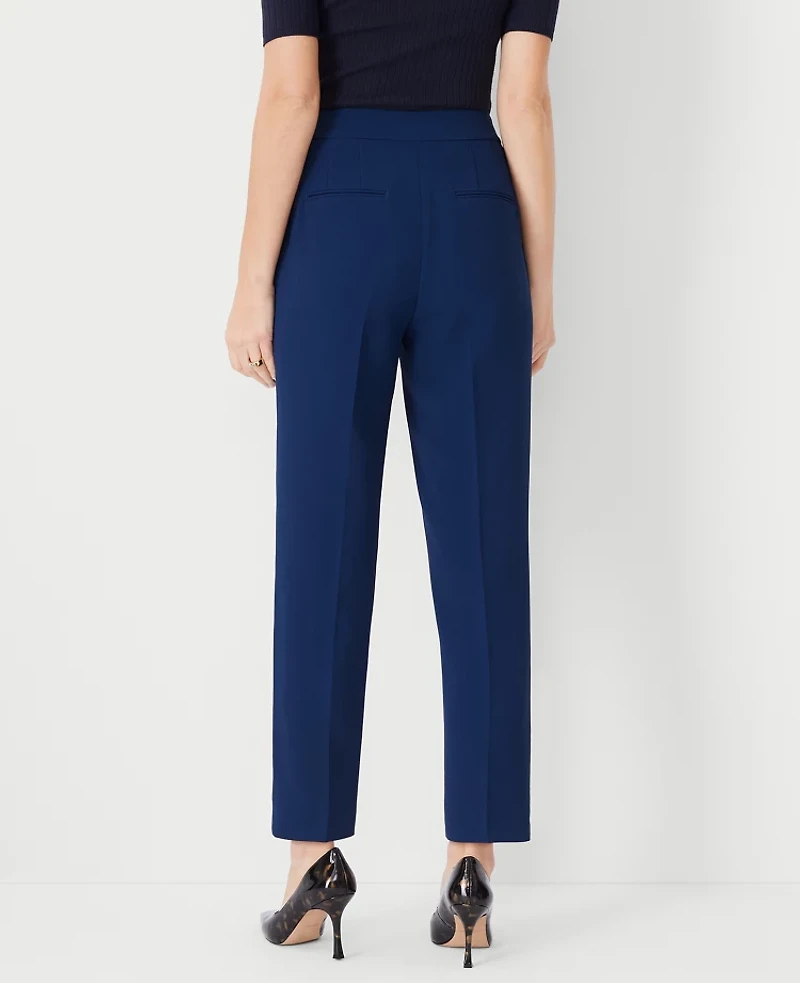Ann Taylor The Petite Side Zip Ankle Pant Fluid Crepe