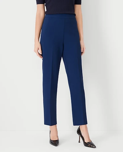 Ann Taylor The Petite Side Zip Ankle Pant Fluid Crepe