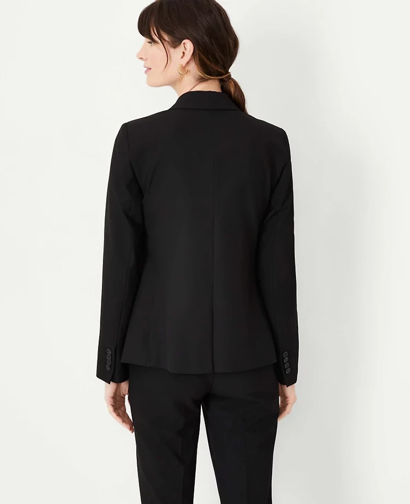 Ann Taylor The Notched Two Button Blazer Seasonless Stretch Women's