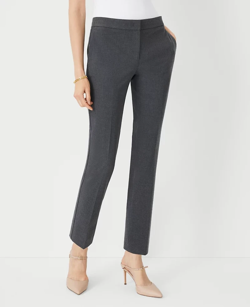 Ann Taylor The Ankle Pant Seasonless Stretch Modern Charcoal Women's