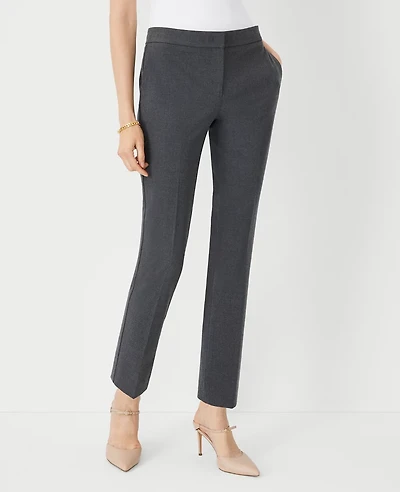 Ann Taylor The Ankle Pant Seasonless Stretch Modern Charcoal Women's
