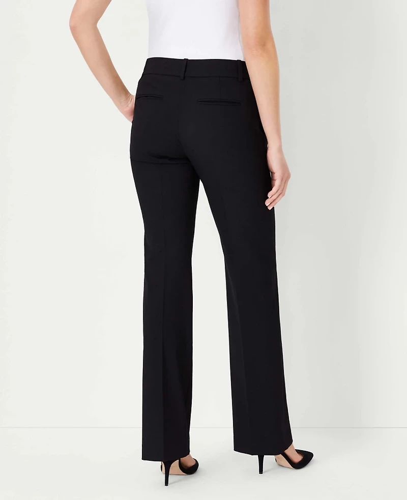 Ann Taylor The Tall Mid Rise Trouser Seasonless Stretch Deep Navy Sky Women's