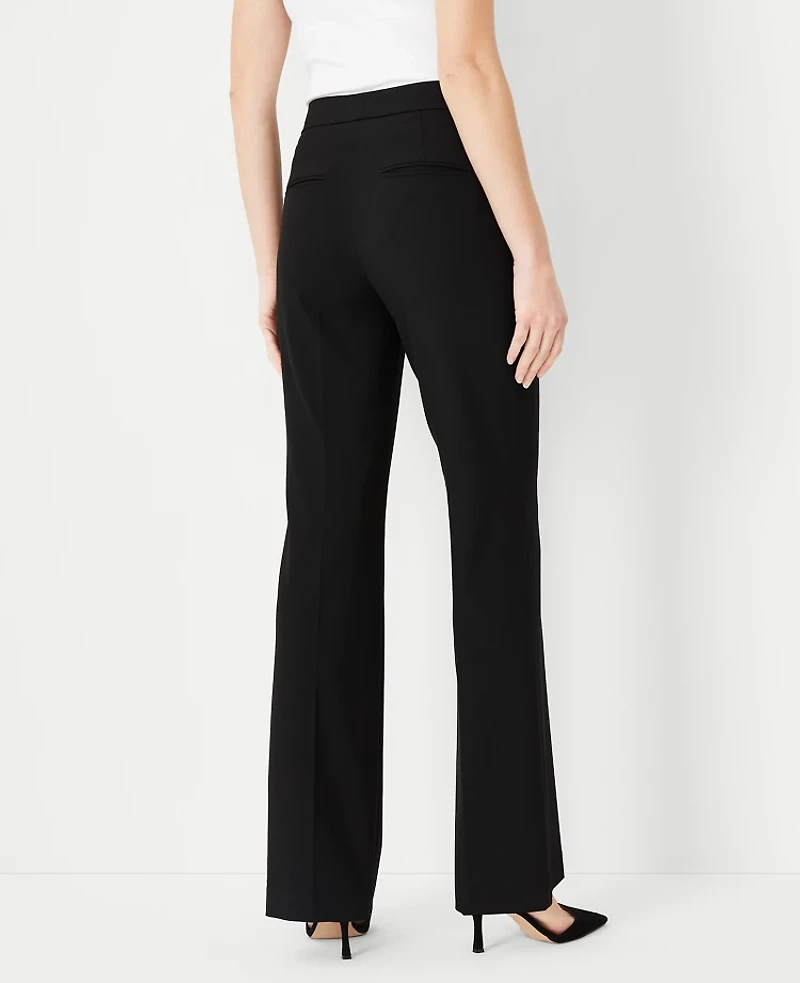 Ann Taylor The Tall High Rise Trouser Pant Seasonless Stretch Core Black Women's