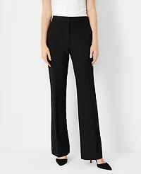 Ann Taylor The Tall High Rise Trouser Pant Seasonless Stretch Core Black Women's