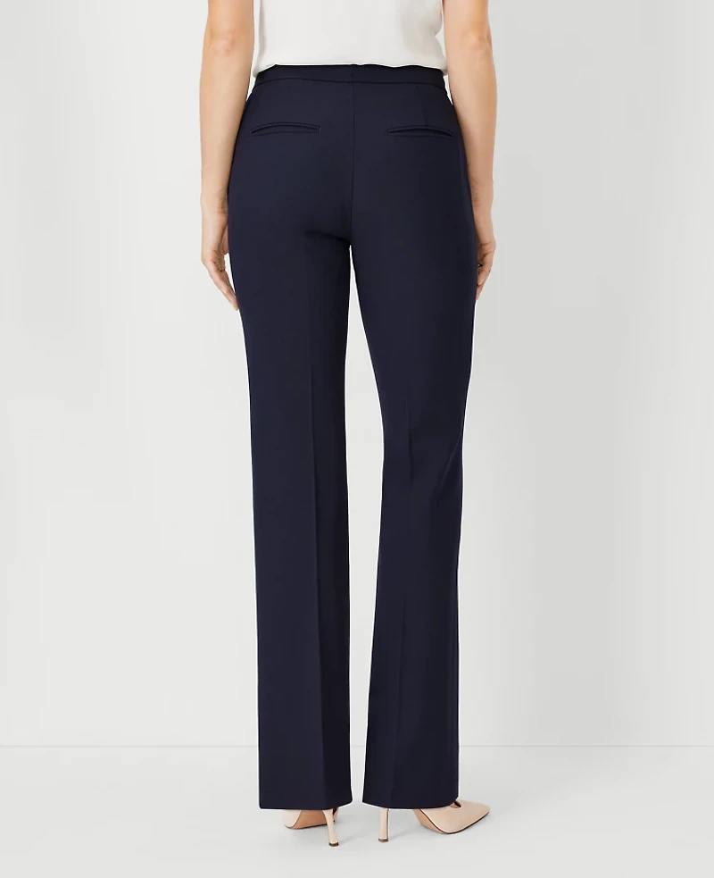Ann Taylor The Petite High Rise Trouser in Seasonless Stretch Size 0 Deep Navy Sky Women's