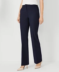 Ann Taylor The Petite High Rise Trouser in Seasonless Stretch Size 0 Deep Navy Sky Women's