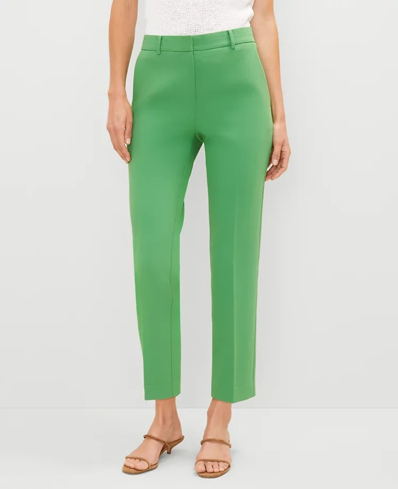 Ann Taylor The Eva Ankle Pant Size 12 Natural Green Women's