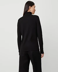 Ann Taylor Essential Turtleneck Sweater Black Women's